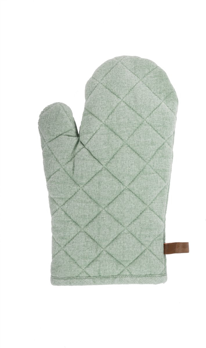 Tiseco gant de cuisine myrna 18x28cm, vert