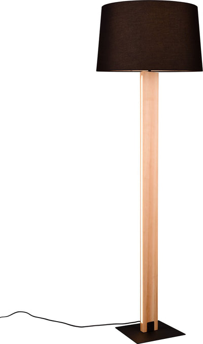 Trio rahul - lampadaire - noir mat - excl. 1x e27 40w