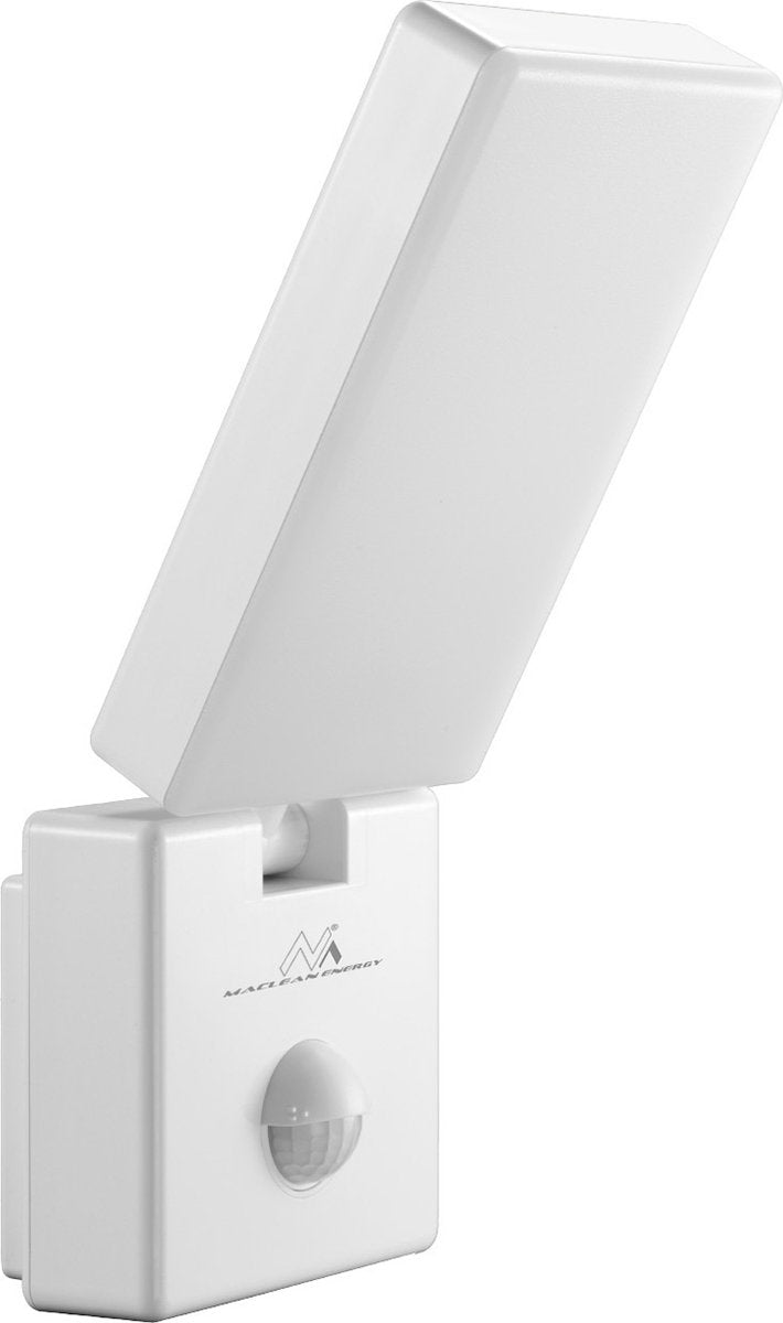 Maclean mce516 w - lampe d'extérieur LED avec détecteur de mouvement pir - 10w - 800lm - 4000k - ip65 - blanc