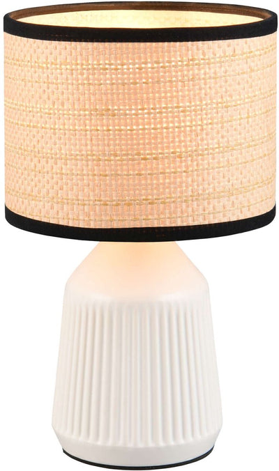 Rl vis ta lumière réalité formentera - lampe de table - blanc mat - excl. 1x e14 4 w - interrupteur à cordon - casalum
