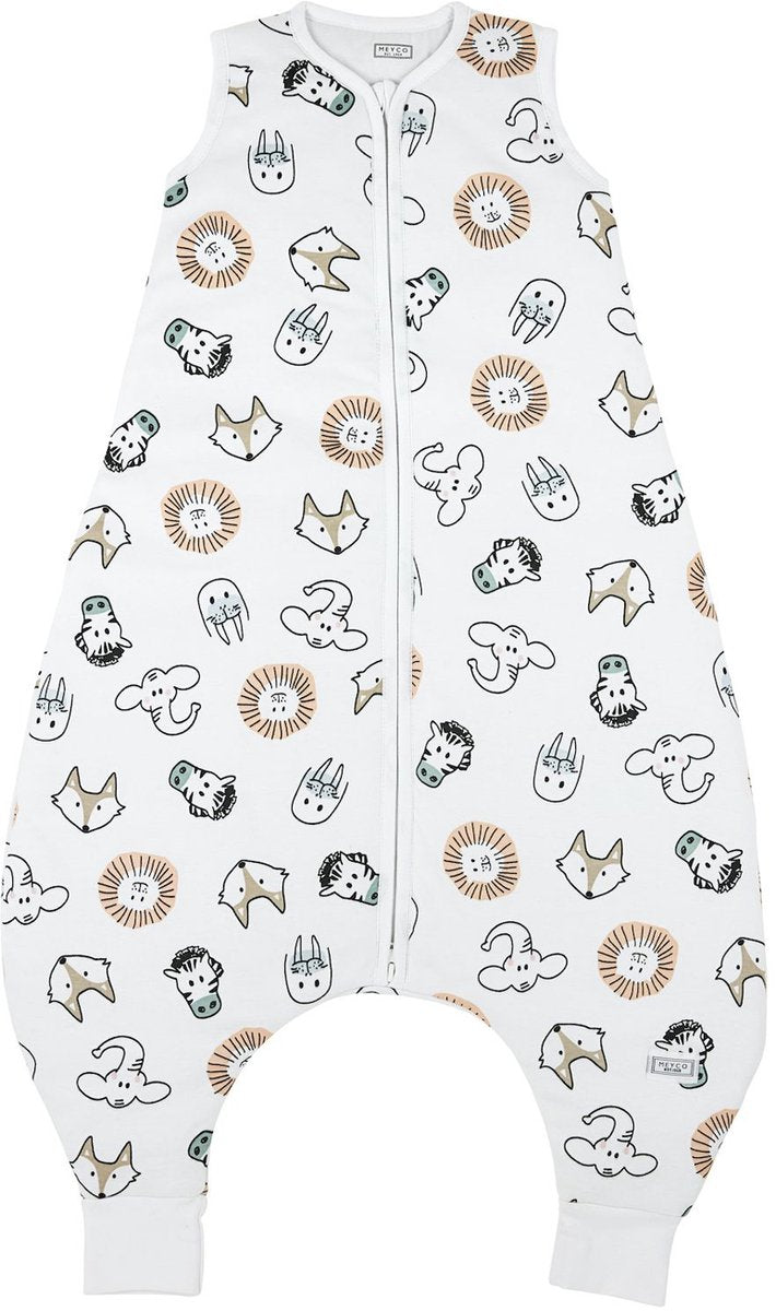 Meyco bébé animal bébé hiver sommeil salopette pull - multicolore - 92 cm - 2,0 tog
