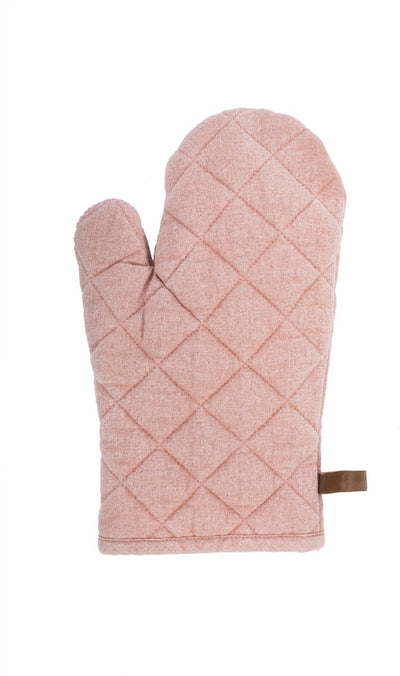 Tiseco gant de cuisine myrna 18x28cm, rose