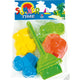 Sandbox de plage ensemble de couleur 6 pièces