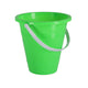 Seau avec poignée assorti orange, vert, jaune et bleu