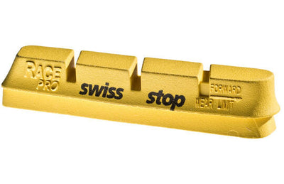 Swissstop - jeu de plaquettes de frein race pro jaune roi - campa 10 11 12sp