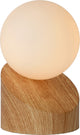 Lucide len - lampe de table - ø 10 cm - 1xg9 - aspect bois clair - japandi