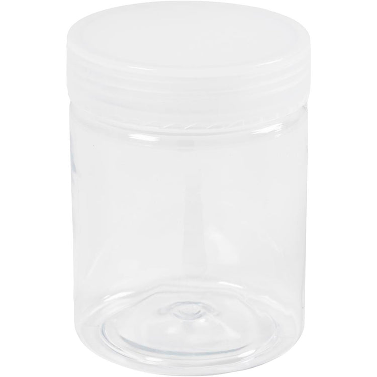 Pots de conservation en plastique Creativ company, h : 9 cm, d 6,5 cm, 250 ml, 10 pièces 1 boîte