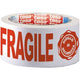 Ruban d'emballage tesa fragile 12 m blanc, rouge