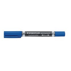 Marqueur permanent staedtler lumocolor permanent duo 348 bleu