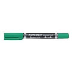 Marqueur permanent staedtler lumocolor permanent duo 348 vert