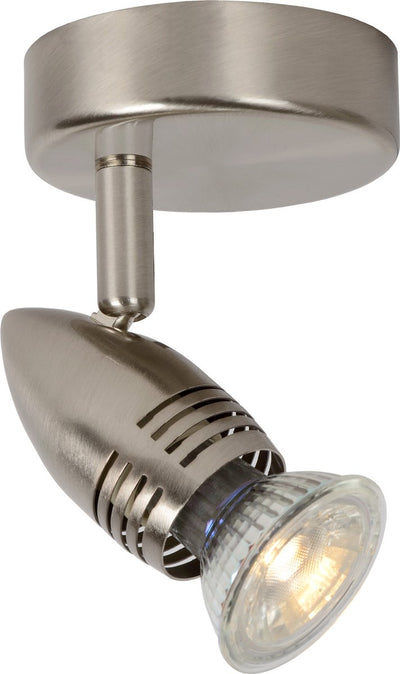Lucide caro-led - spot de plafond (plafonnier) - ø 9 cm - led - gu10 - 1x5w 2700k - chrome mat