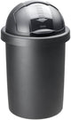Rotho roll bob - poubelle - 30l - sans BPA - noir