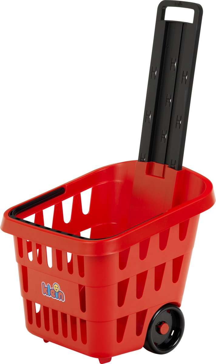 Panier à provisions Klein Toys mm - incl. poignée de transport pratique et poignée extensible - rouge noir