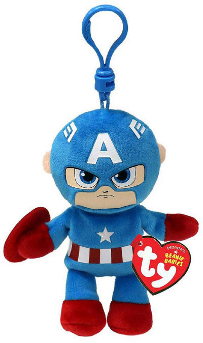 Keychain Ty Beanie Boo - Marvel Captain America