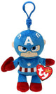 Keychain Ty Beanie Boo - Marvel Captain America