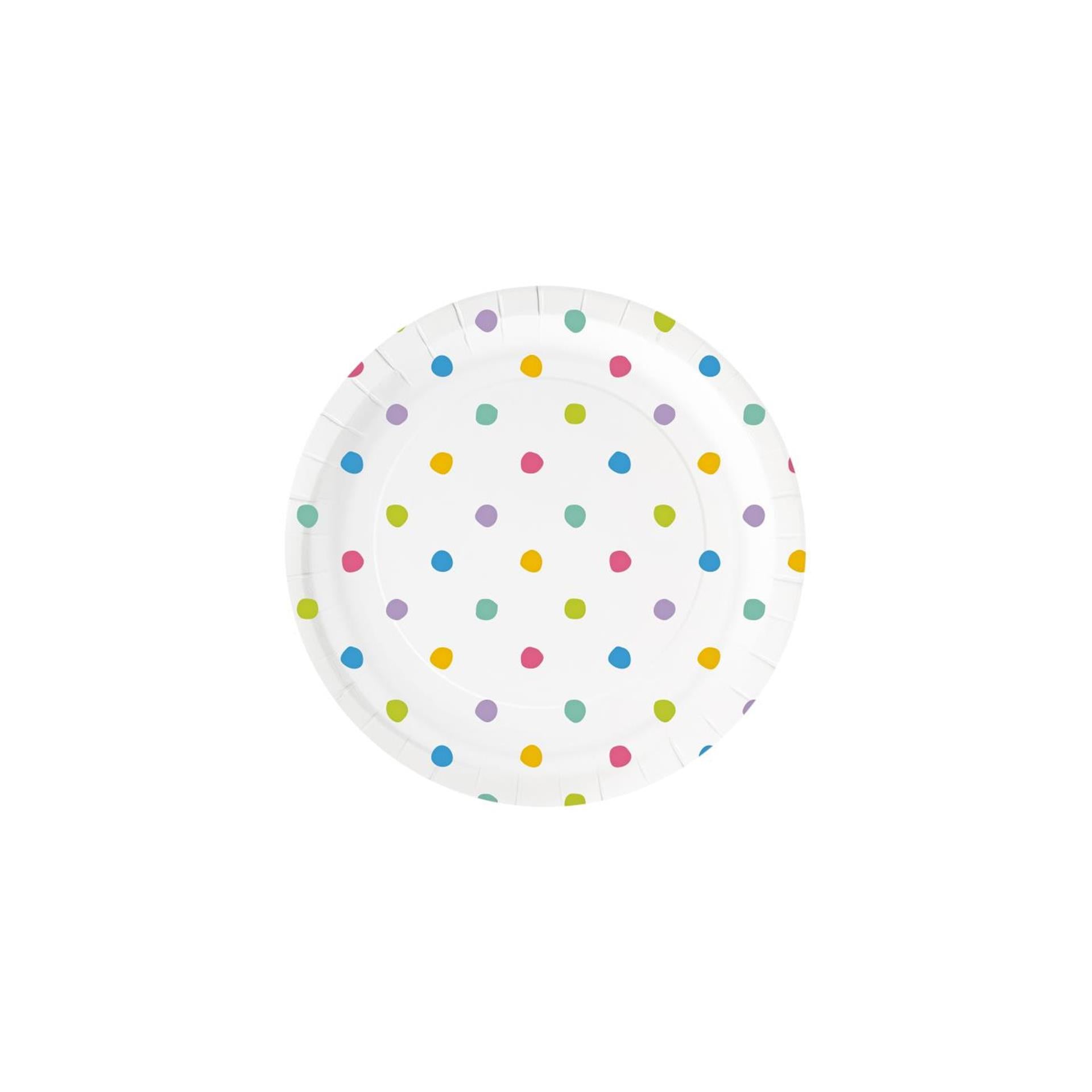 Assiettes Paperdreams - pois de fête 6 pcs