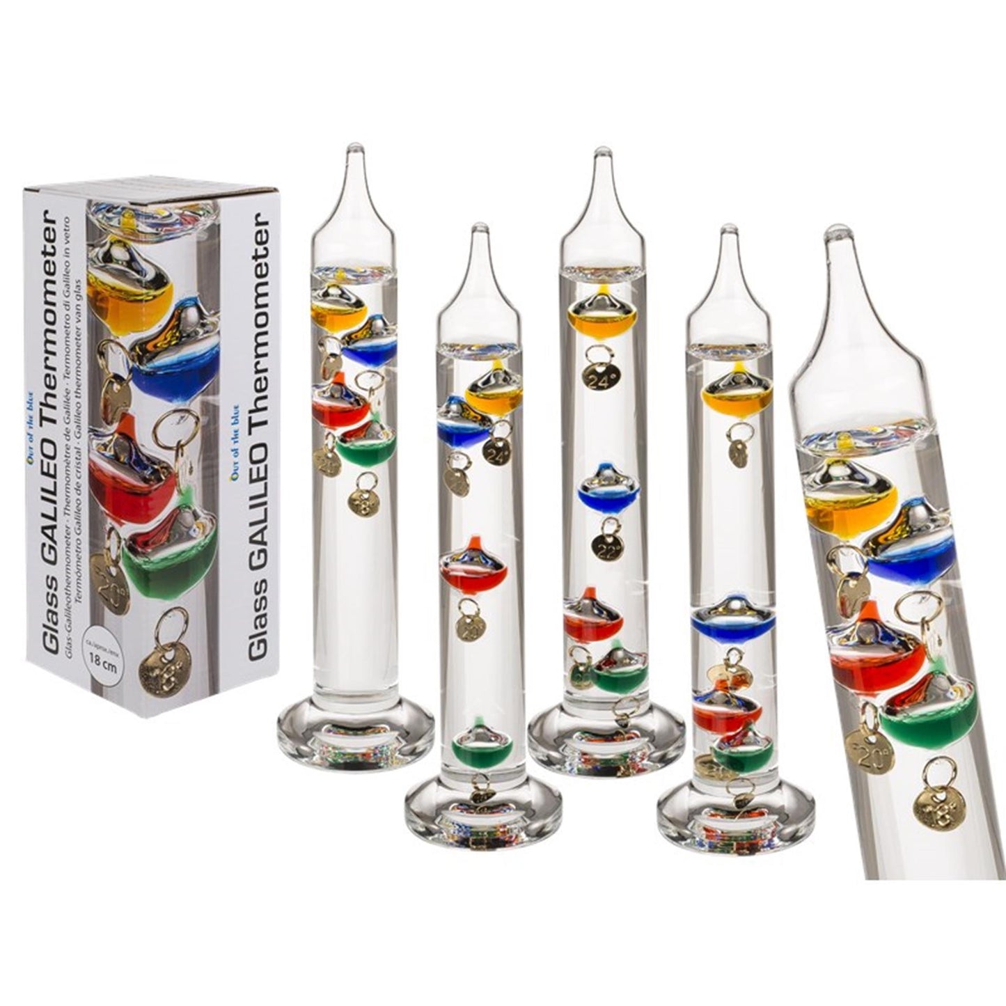 Thermomètre Ootb Galileo 18 cm dans une boîte cadeau