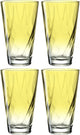 Verre à boire Leonardo twist 300ml jaune - set 4