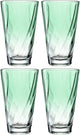 Verre à boire Leonardo twist 300ml vert - set 4