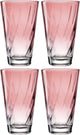 Verre à boire Leonardo twist 300ml rose - set 4