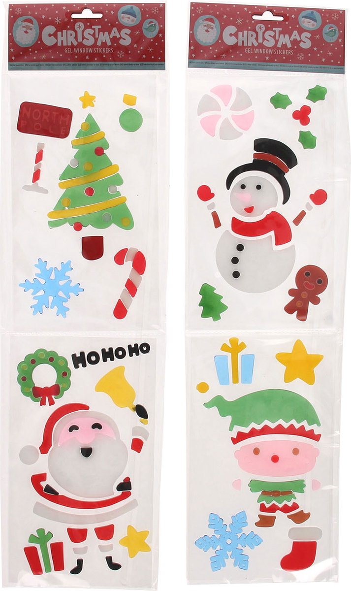 Autocollants de fenêtre en gel Noël