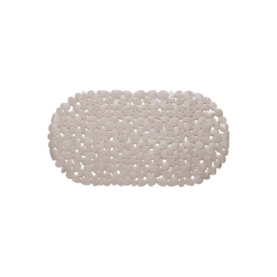 Wicotex tapis de bain pierres antidérapantes 68x35cm taupe