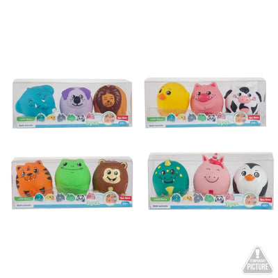 Toi-toys boule d'animaux de bain pour bébé petites étoiles 6cm 3pcs