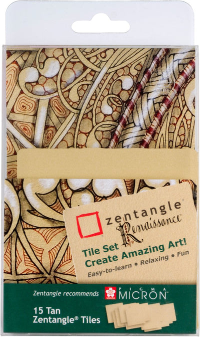 Ensemble de tuiles Renaissance zentangle Sakura