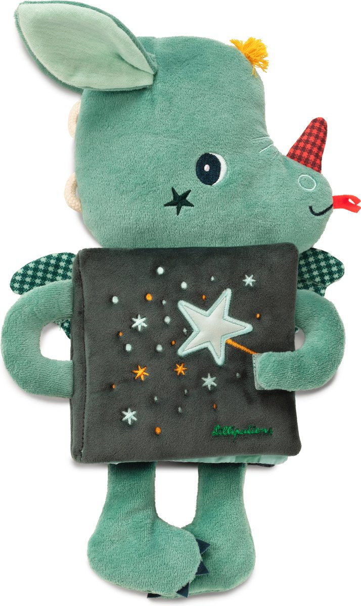 Lilliputiens - livre peluche - Joe le dragon