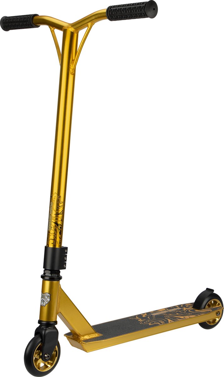 Trottinette freestyle dragon noir - or liquide - or noir - trottinette - 100kg