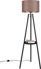 Rl live your light reality colette - vloerlamp - zwart mat - excl. 1x e27 4w - voetschakelaar