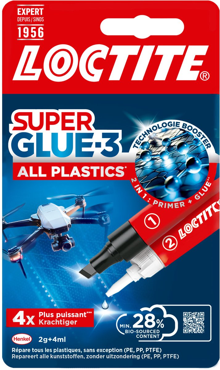 Loctite 1069855 - tous plastiques 2g + 4ml | 6 pièces