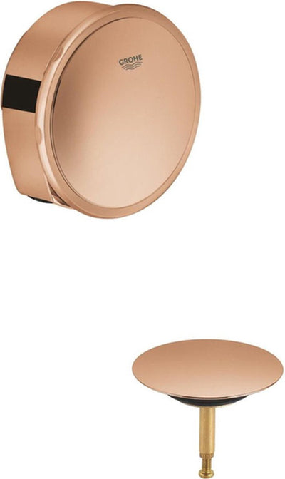 Grohe talentofill set de finition pour bonde de baignoire - combinaison trop-plein et remplissage pour 28991 et 28990 warm Sunset (bronze) 19952da0