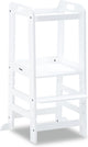 Hauck learn n explore - tour d'apprentissage - marche - bois de hêtre certifié fsc® mix - blanc