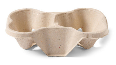 Porte-gobelet Depa 2 tasses de pulpe bioodore (50 pièces)