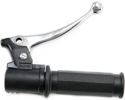 Fixation de poignée d'accélérateur Domino Poignées d'accélérateur style Piaggio alu sw 1-pull, levier de frein