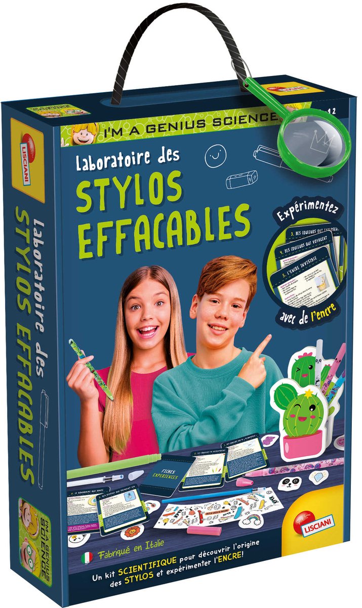 Lisciani je suis un génie laboratoire des stylos effacables - fr