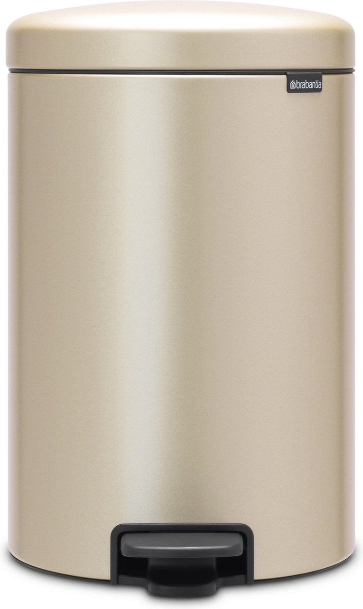 Poubelle Brabantia newicon - 20 litres - or métallisé