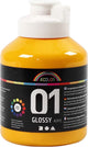 Creativ company peinture acrylique brillante, jaune, 500 ml 1 bouteille