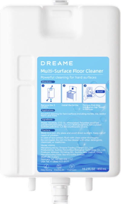 Nettoyant pour sols multi-surfaces Dreame - agent nettoyant puissant - adapté pour l20 ultra - 450ml