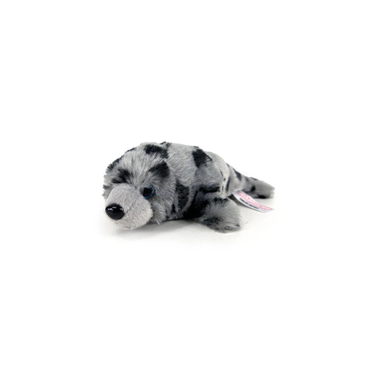 Peluche phoque gris à pois 22cm