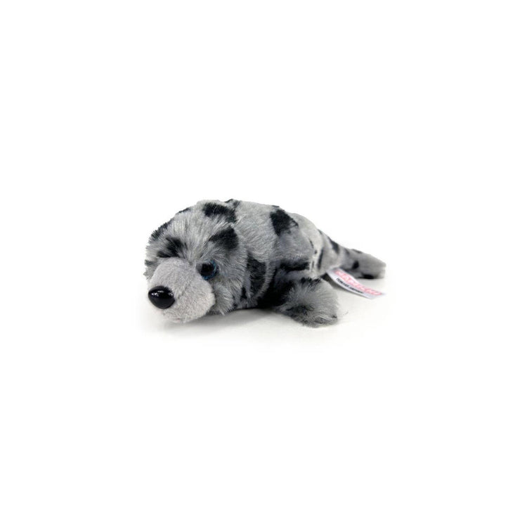 Peluche phoque gris à pois 22cm