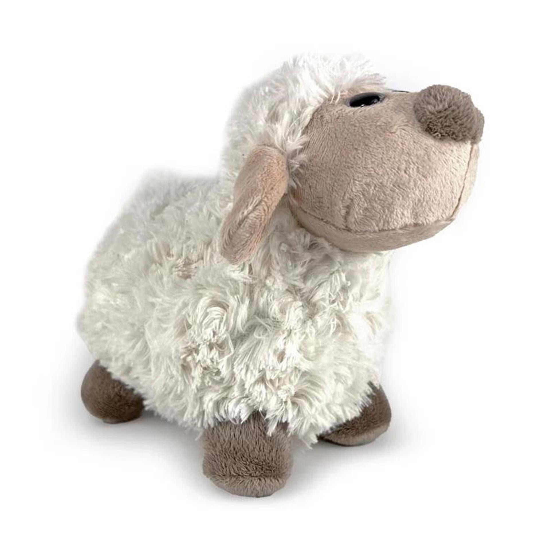 Peluche mouton 30cm aux yeux brillants
