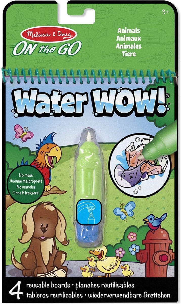 Melissa Doug Eau Wow ! animaux aquarelles réutilisables