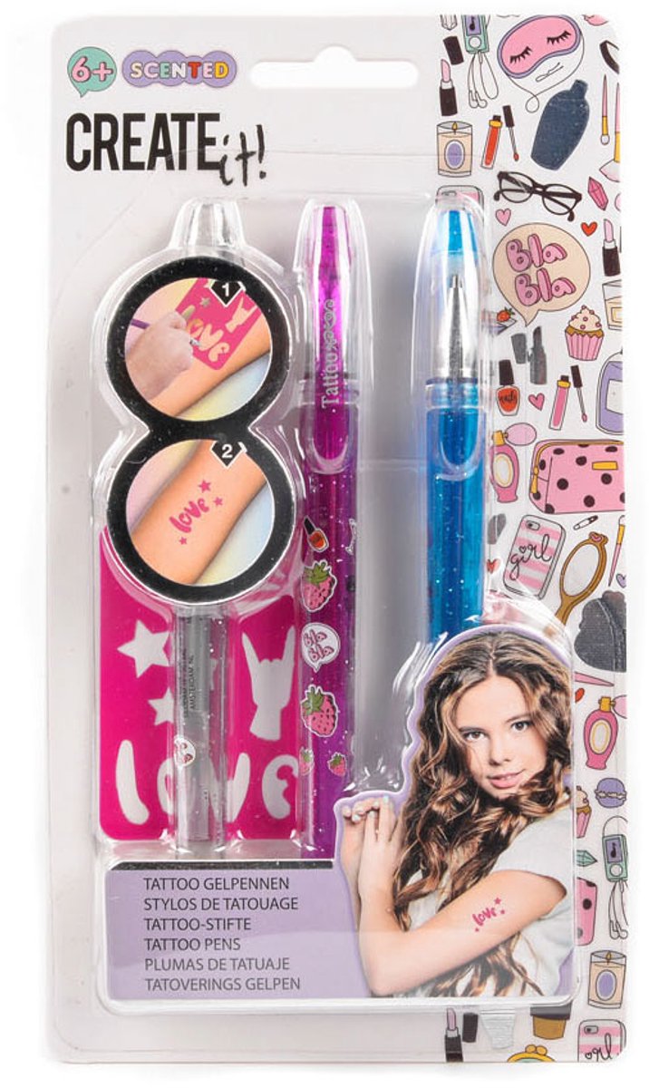 Créez-le! BEAUTY TATOO SCENT PINS, 3e + modèle