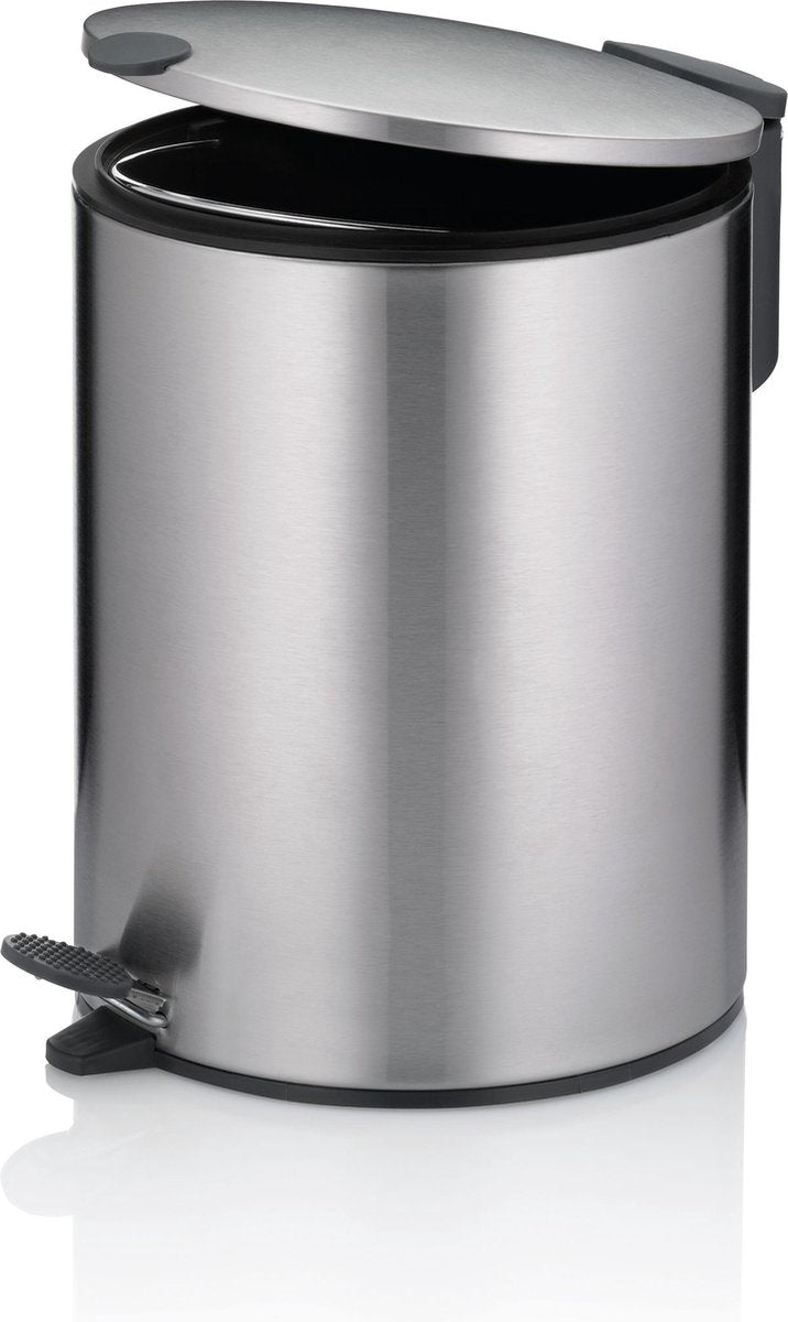 Kela poubelle à pédale, 5 l, argent - | mat