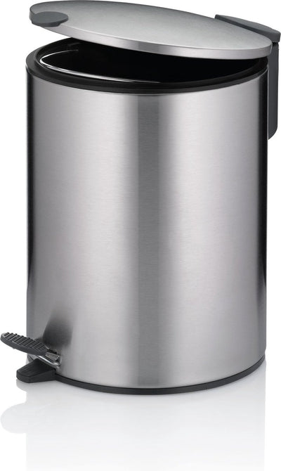 Kela poubelle à pédale, 5 l, argent - | mat