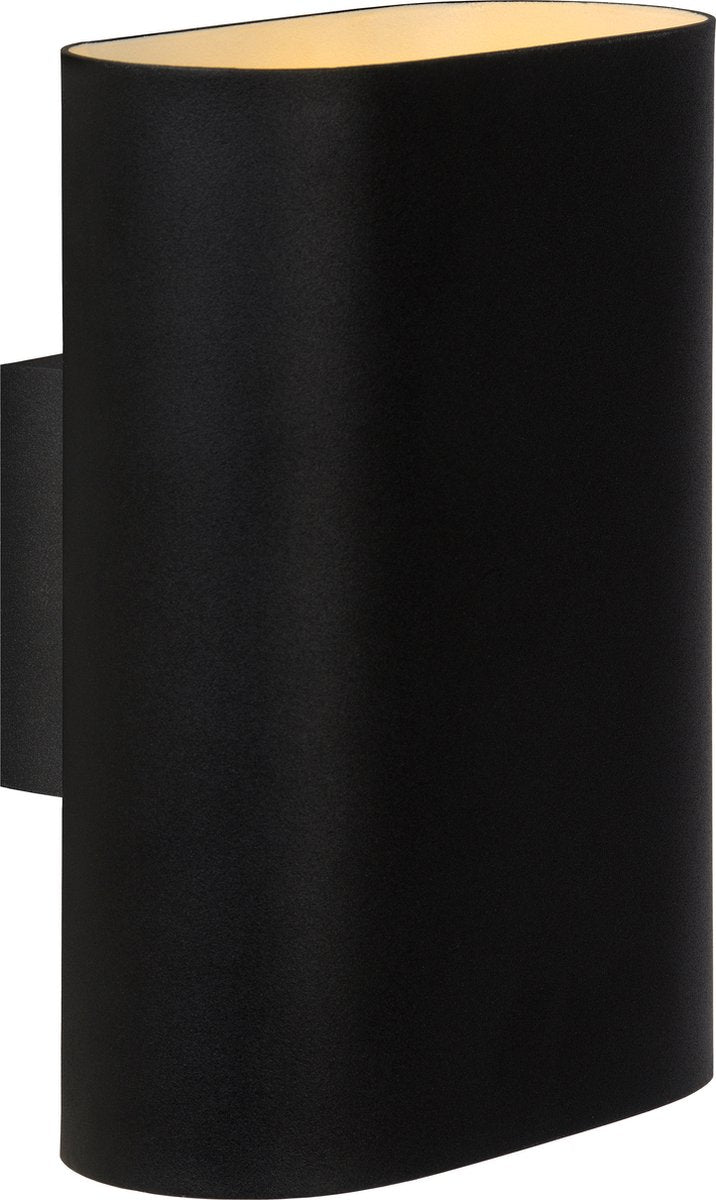Lucide ovalis - applique - 2xe14 - noir