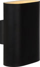 Lucide ovalis - applique - 2xe14 - noir