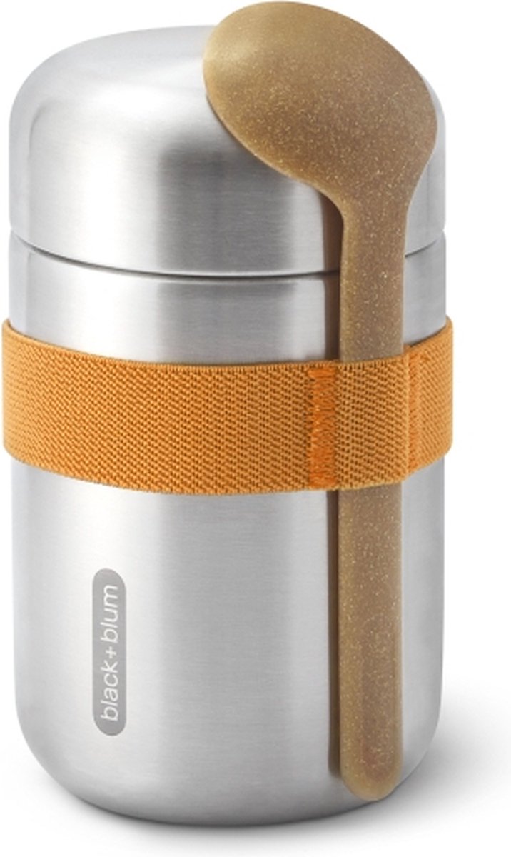 Black blum black+blum récipient alimentaire thermos en inox - 400ml - orange